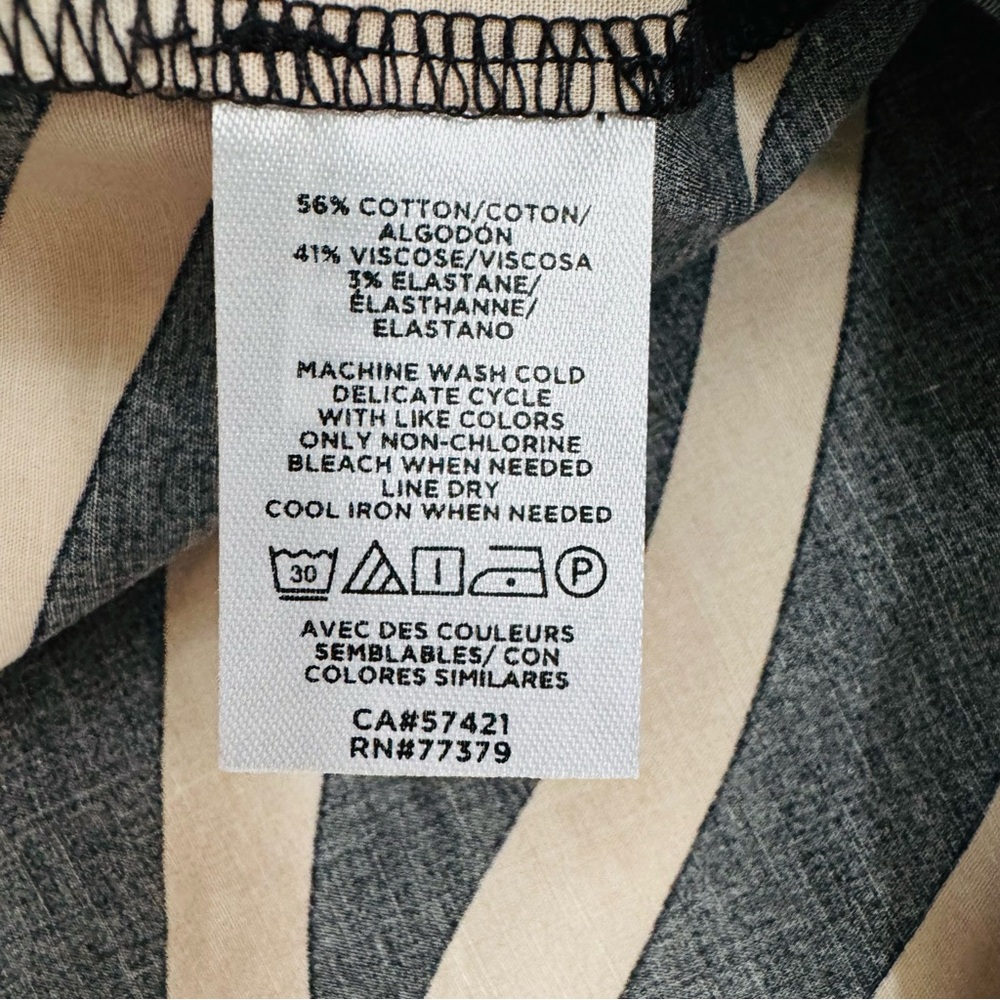 Ann Taylor Zebra Print Button Front Raglan Top - image 8